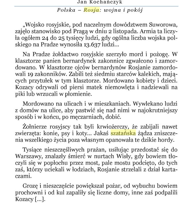 Rzeź Pragi przez Rosjan