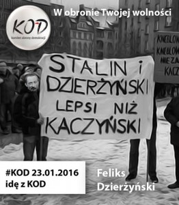 KOD a Stalin i Dzieżyński lepsi niz polscy patrioci