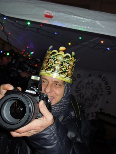 Basia na kolędowaniu pod Namiotem Solidarnych2010