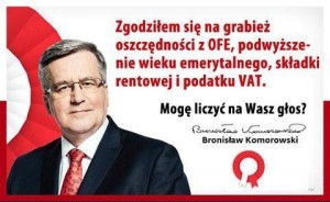 Komorowski - łgarstwa wyborcze