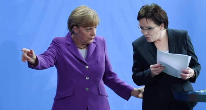 NIEMCY BERLIN PREMIER KOPACZ KANCLERZ MERKEL SPOTKANIE