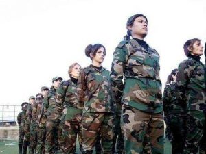 Żołnierze płci żeńskiej w armii syryjskiej