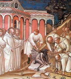 sw.Benedykt przepędza diabła