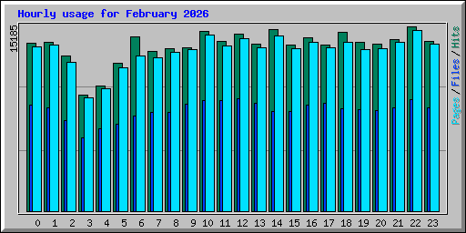 Hourly usage for February 2026