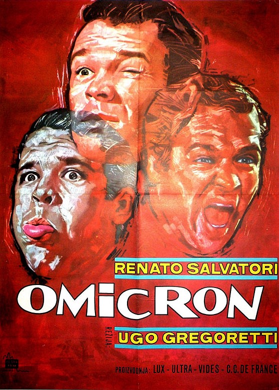 Plakat włoskiej komedii s-f “Omicron” z 1963  r
